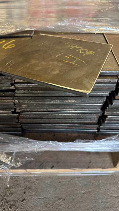 6" x 6" x 1/4" Steel Base Plates - Welding Practice - A36 Hot Rolled Steel Shim Plate