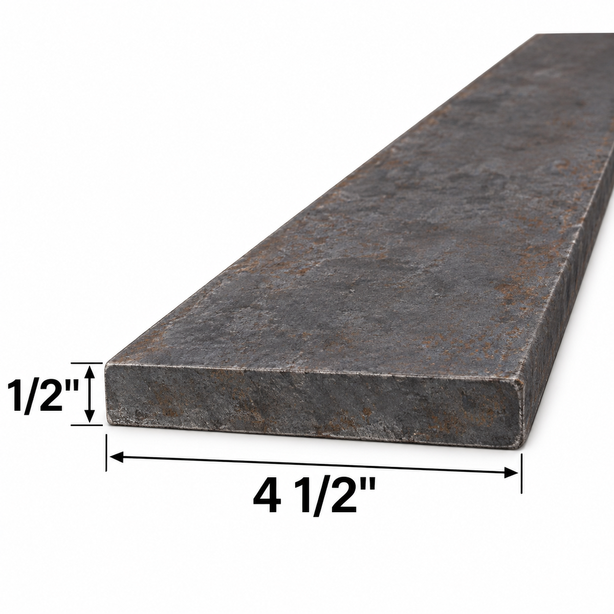1/2" x 4 1/2" Steel Flat Bar A36 Hot Rolled Carbon Steel Metal Strip Plate