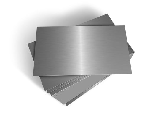 Stack of rectangular metal plates 