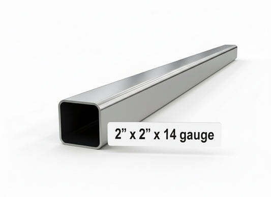 2” x 2” x 14ga HSS Tube Steel - A500 Carbon Steel - Square Metal Hollow Pipe - 0.083” Square Tube for Structural Fabrication