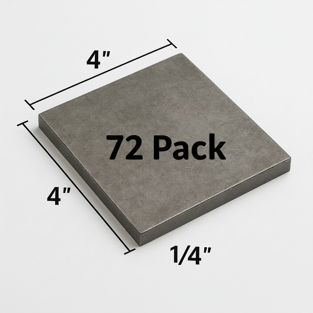 72 Pack of welding, practice coupons.