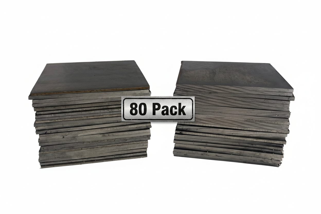 80 pack of steel plates