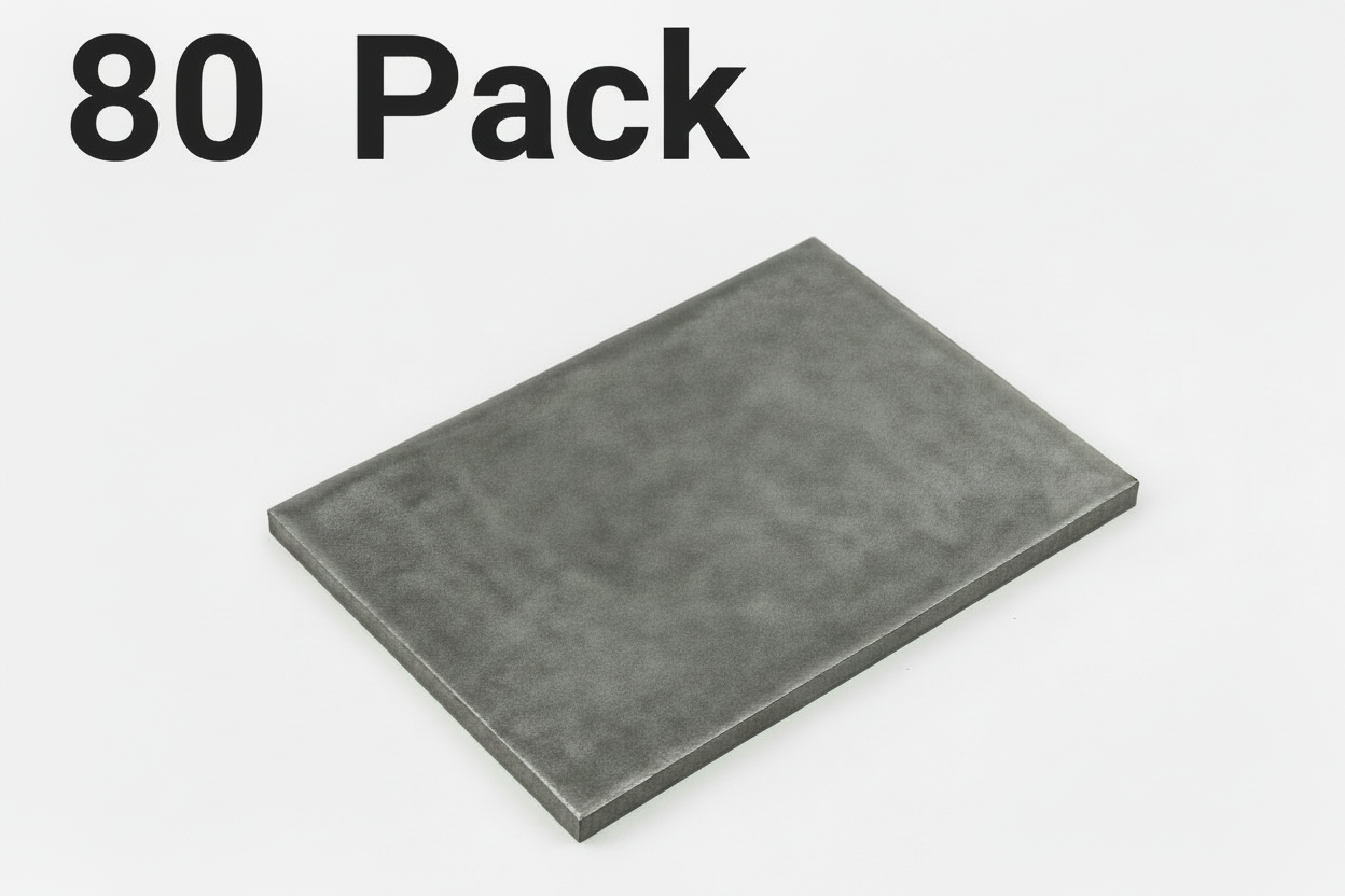 80 piece pack of steel plates for welding practice 