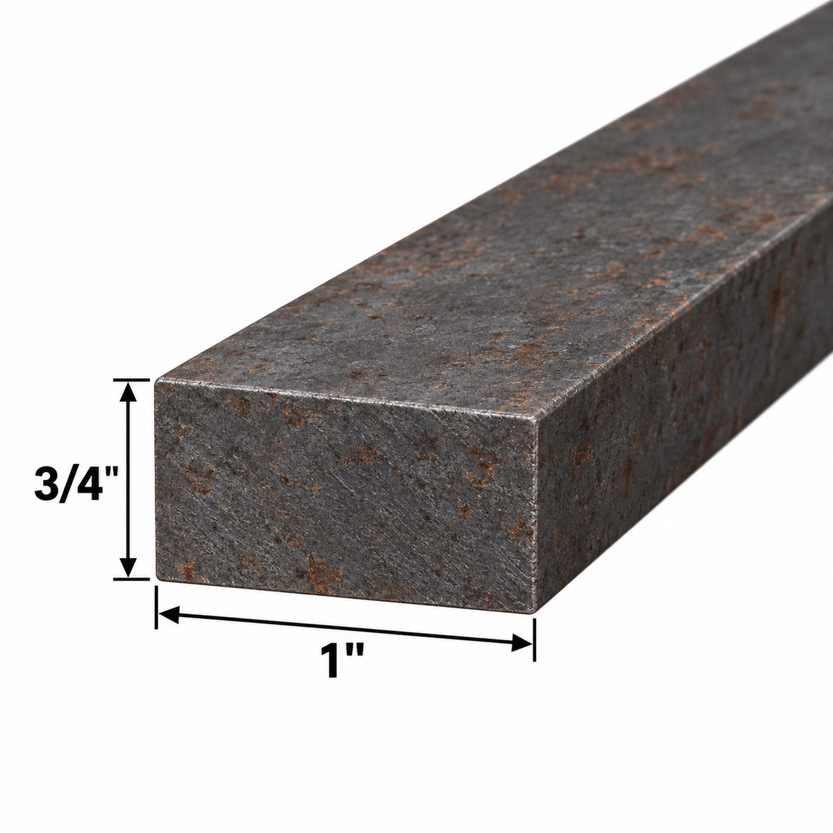 3/4" x 1" Steel Flat Bar A36 Hot Rolled Carbon Steel Metal Strip Plate