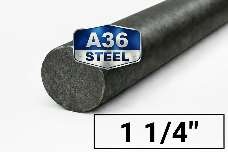 A 36 Steel one and 1/4 inch rod