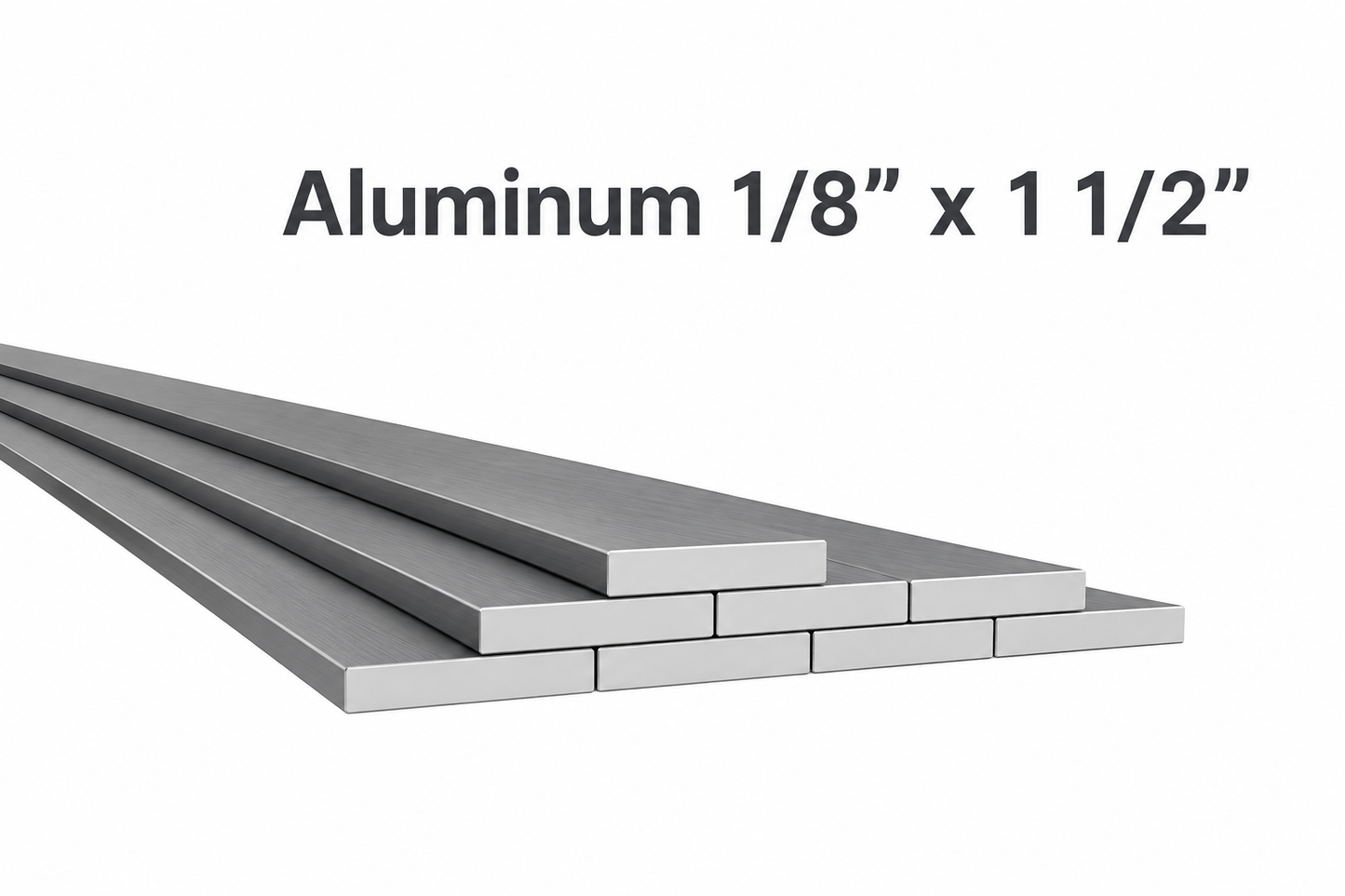 Aluminum flat bar 8th inch by inch and a half