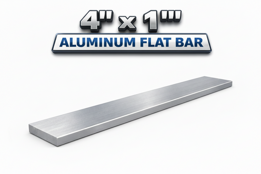 1” x 4” Aluminum Rectangle solid Flat Bar - Grade 6061 - 4” x 1”Aluminum Metal Strip Plate - Welding Practice Coupons - Aluminum Plate for Fabrication
