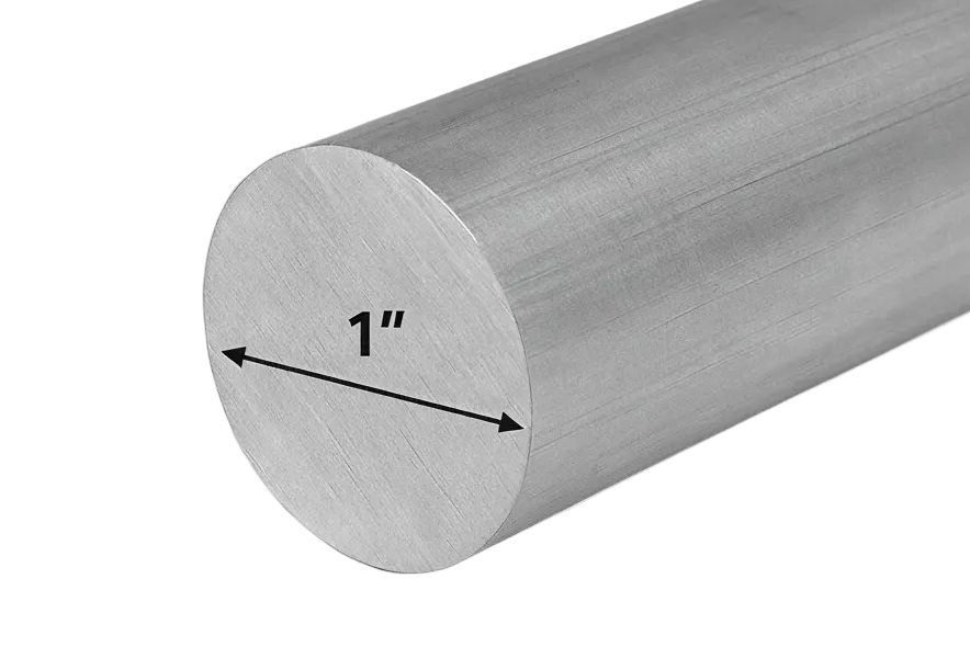 1″ Aluminum Round Bar 6061 Solid Rod Metal Shaft, Round Stock, Aluminum Alloy Bar