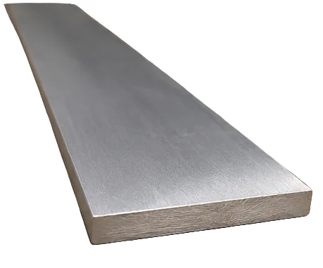 A composite product listing image showing brushed aluminum flat bars from multiple angles, with dimensions labeled as 1/8" thick and 4" wide. The image includes close-up views of the metal surface, stacked bars, and a mounting example, with text noting 6061 aluminum and properties such as corrosion resistance and lightweight durability.