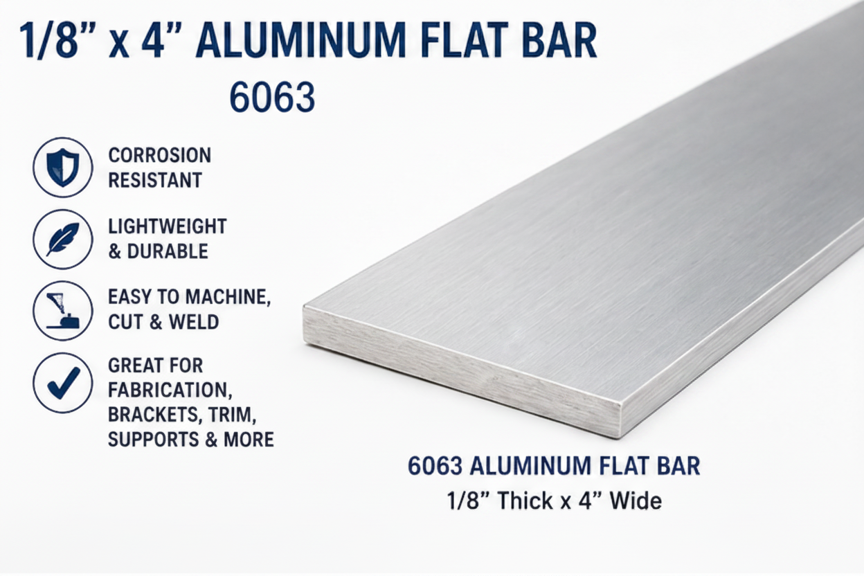 aluminum flatbar 1/8 x 4