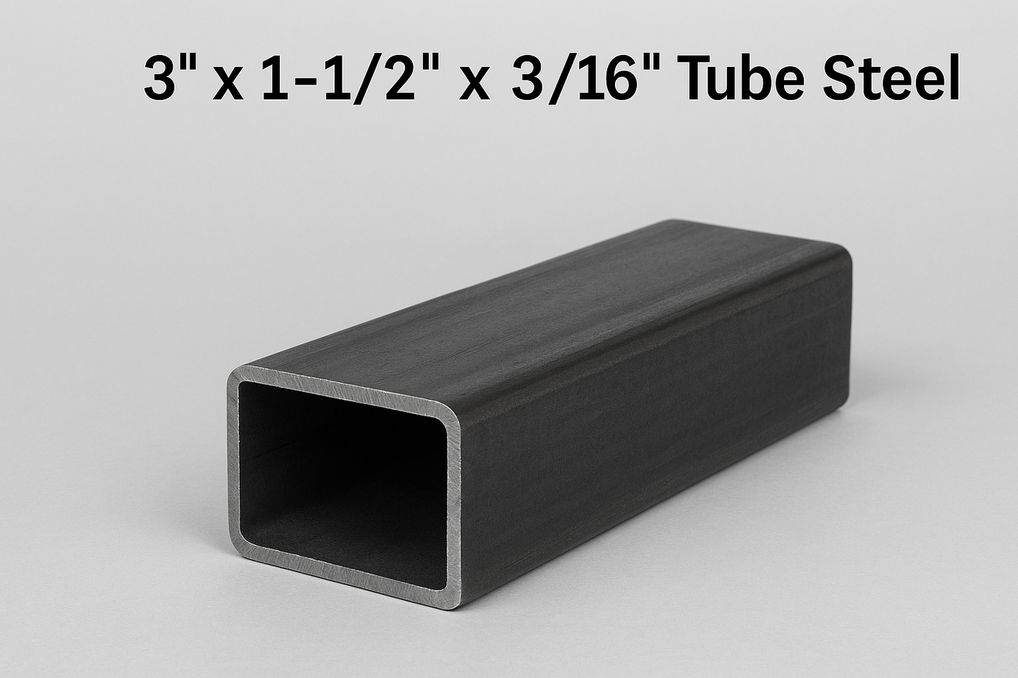 3” x 1 1/2” x 3/16” Tube Steel HSS - Hot Rolled A500 Carbon Steel Tube - 1.5” x 3” x 0.1875” Rectangle Steel Metal Pipe