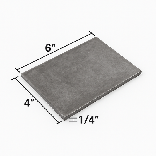 4" x 6" x 1/4" Steel Shims / Base Plate – A36 Steel