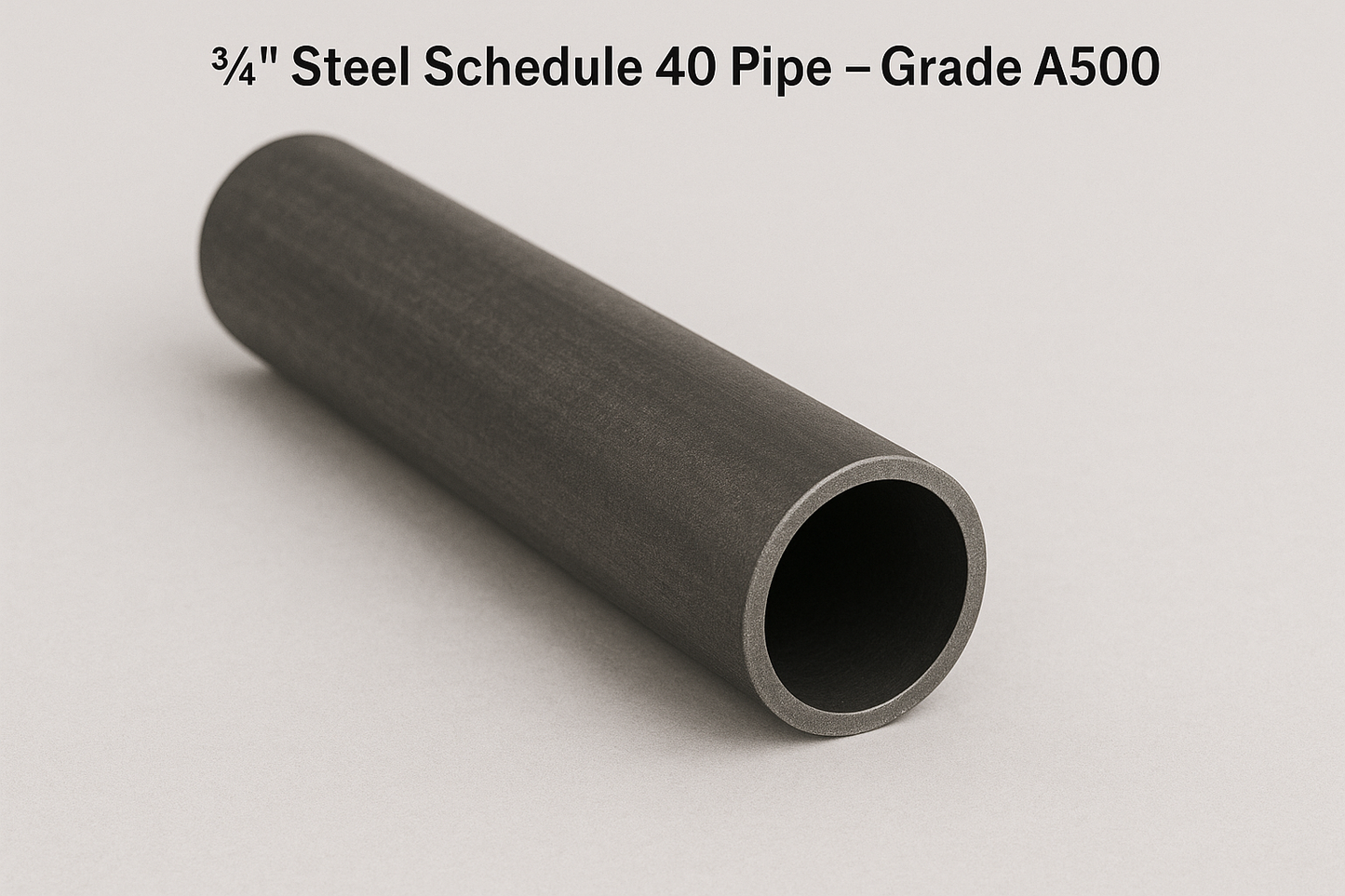 3/4" Schedule 40 Bare Carbon Steel Pipe – Grade A500 Round Tube - Welding Practice - 0.75” Hollow Round Bar - Handrail for Fabricators