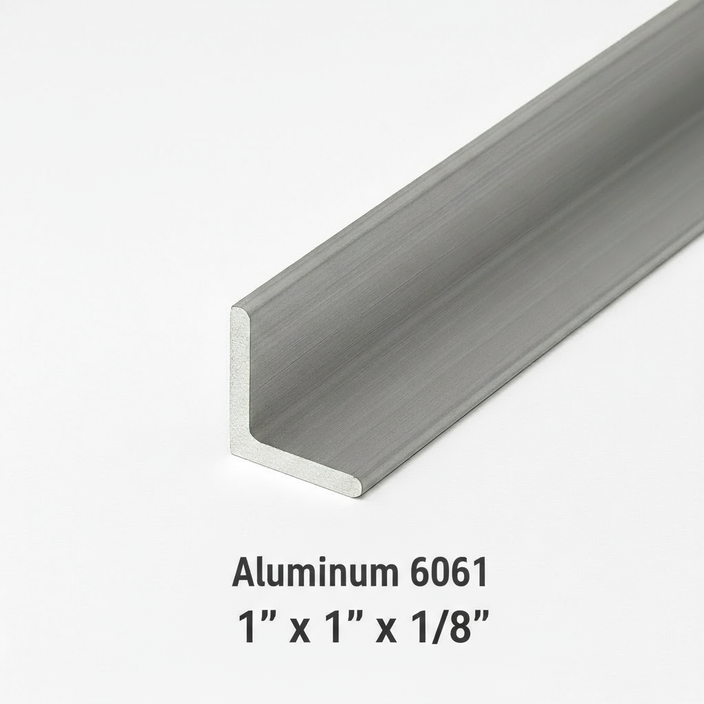 1” x 1” x 1/8” Aluminum Angle - 6061-T6 - 11ga Aluminum Bracket Trim - 0.125 Aluminum Brace Angle - Metal L-Channel