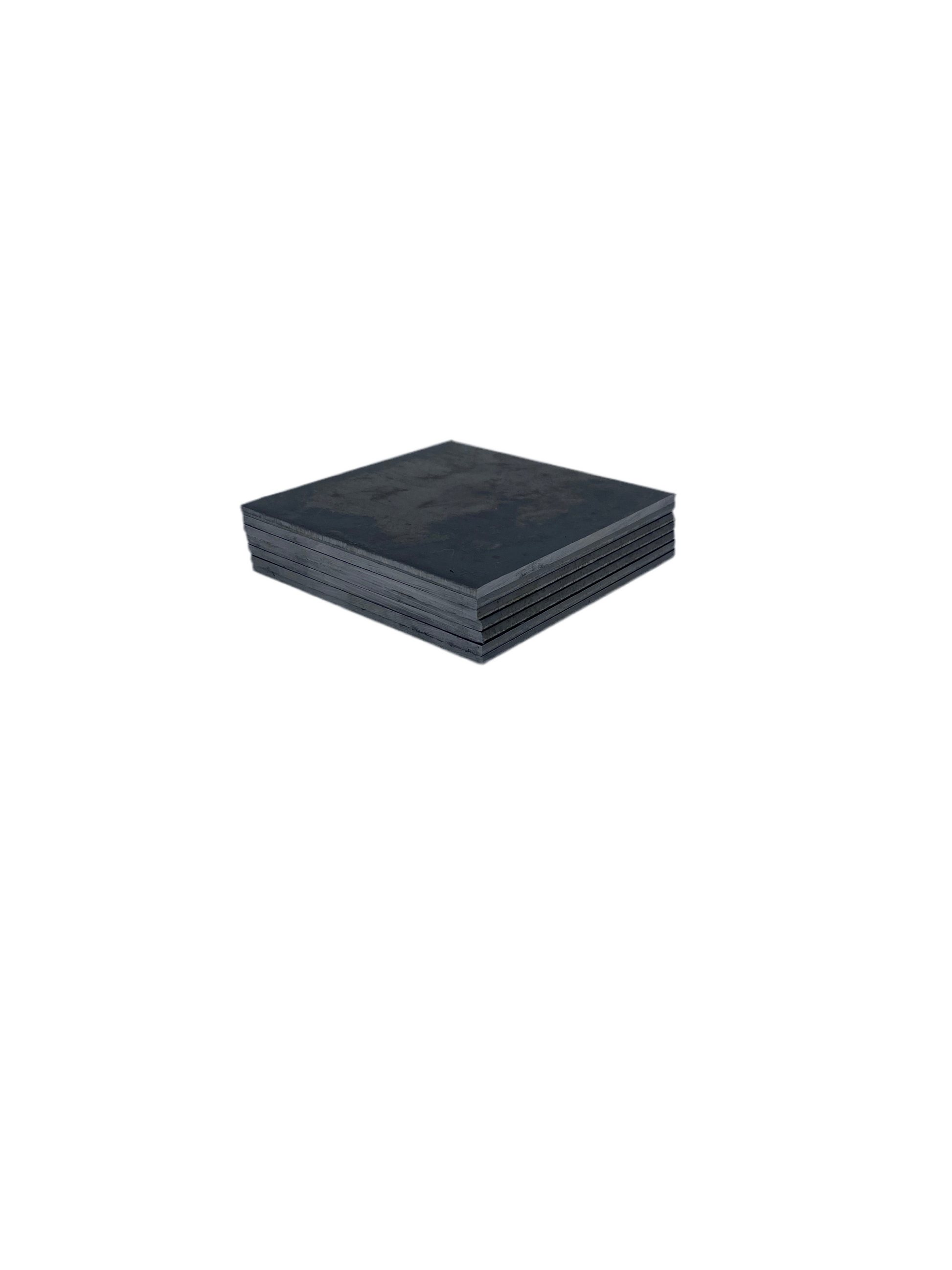 Stack of square steel shim plates A36 hot rolled carbon steel plates 