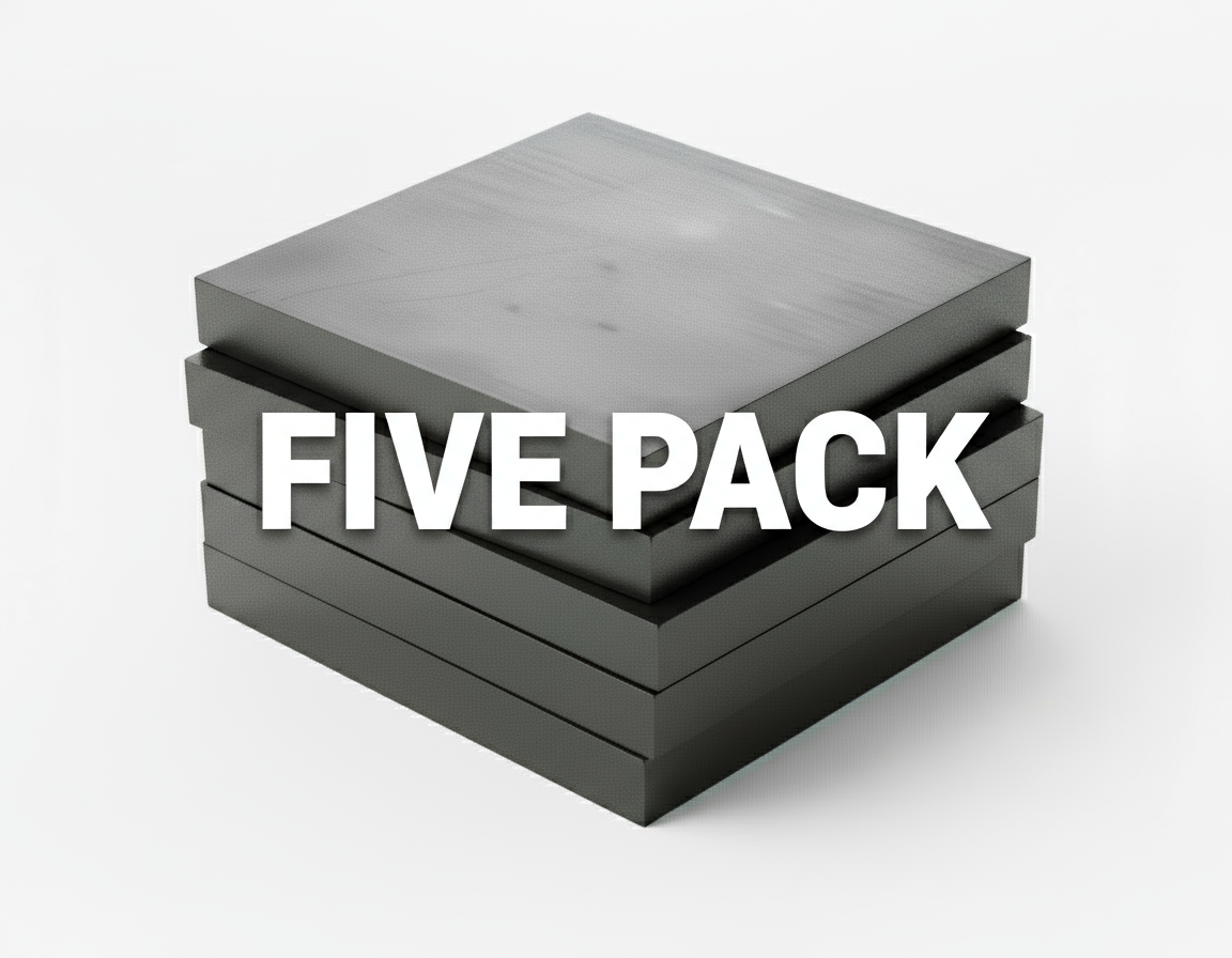 Five pack of thick steel plates