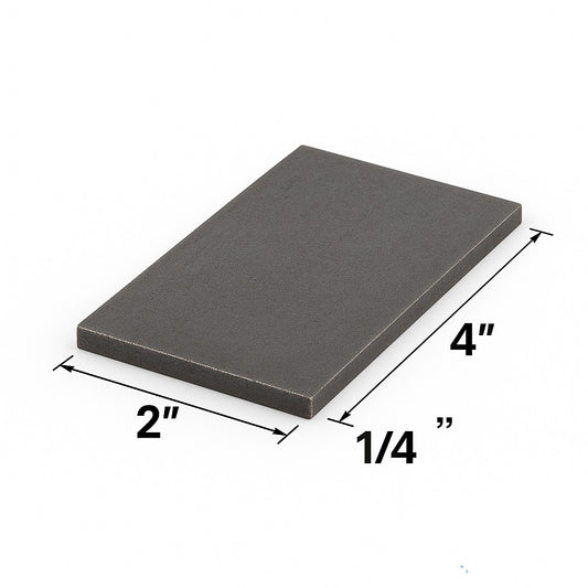 2” x 4” x 1/4” - Steel Flat Shim Plate - A36 Hot Rolled Carbon Steel Welding Test Practice Coupons Kit - 0.25” Flat Bar - Strip Plate - Bulk Discount Value Packs