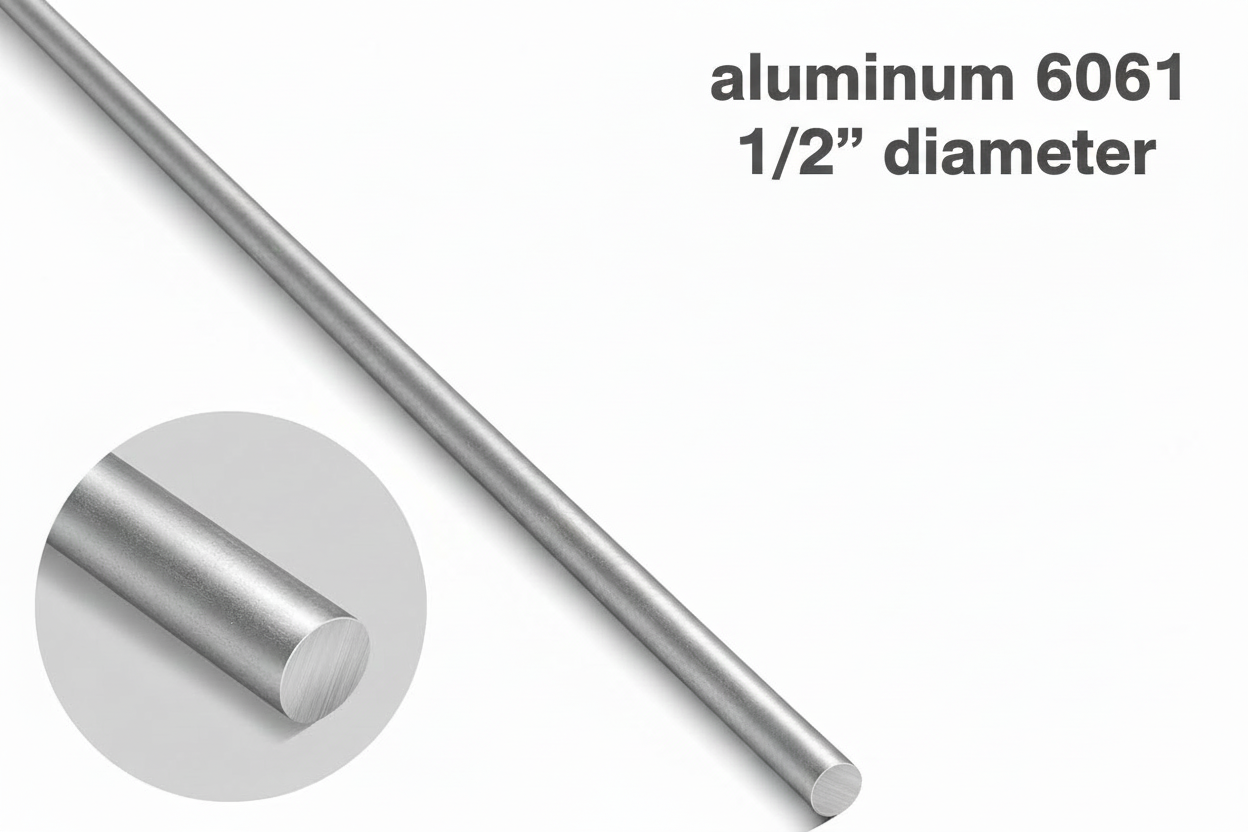 Half inch aluminum rod