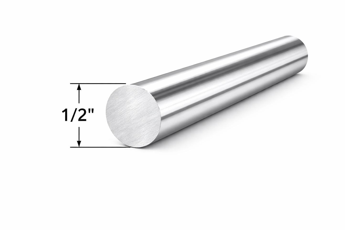 1/2″ Aluminum Round Bar 6061 - 0.5" Solid Rod Metal Shaft, Round Stock, Aluminum Alloy Bar
