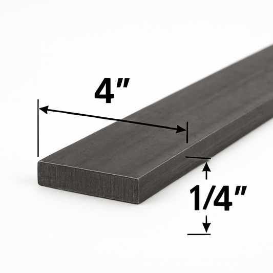 4” x 1/4” Steel Flat Bar - Grade A36