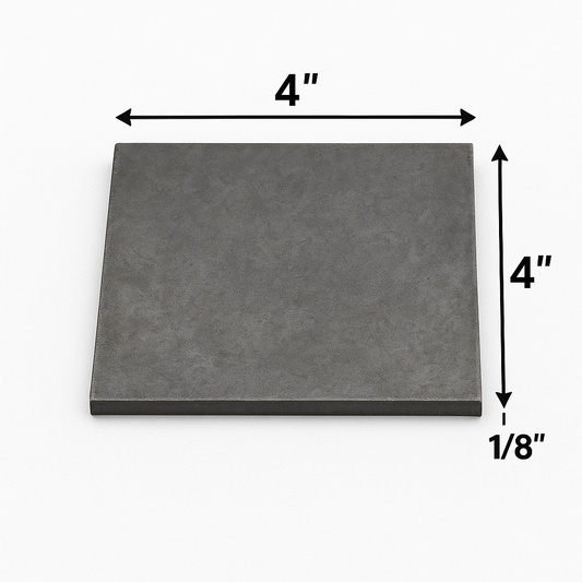 4" x 4" x 1/8" Carbon Steel Shim Base Plate - Welding Test Training Practice Coupons
