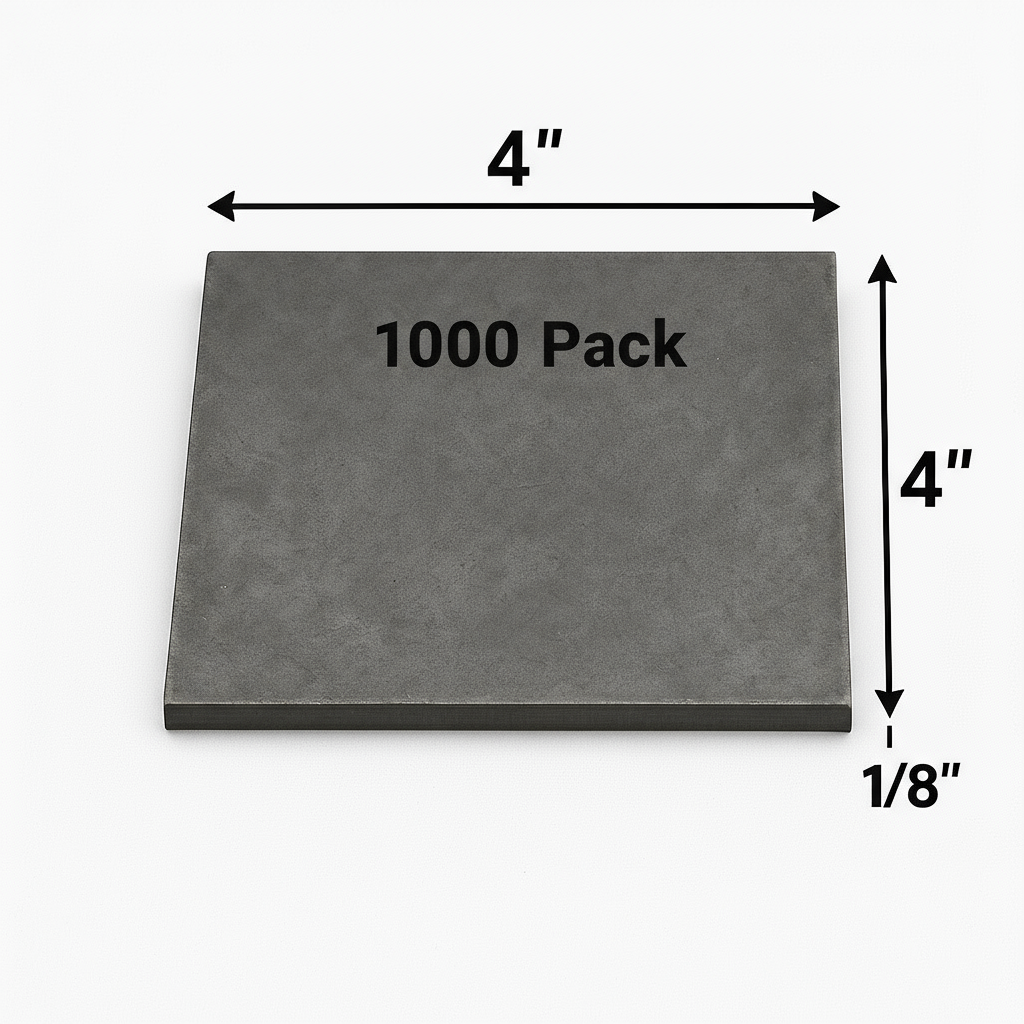 4" x 4" x 1/8" Carbon Steel Metal - 11ga Welding Test Training Practice Coupons - A36 Hot Rolled 0.125” Steel Plate - Welding Kit - Bulk Discounts Value Packs