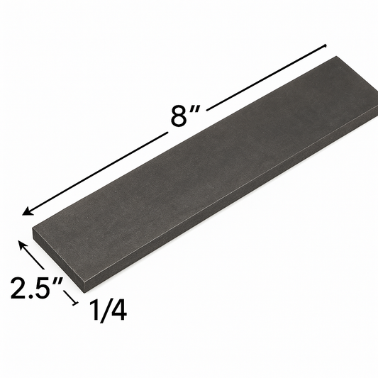 Flat Carbon Steel Shim 2.5" x 8" x 1/4"