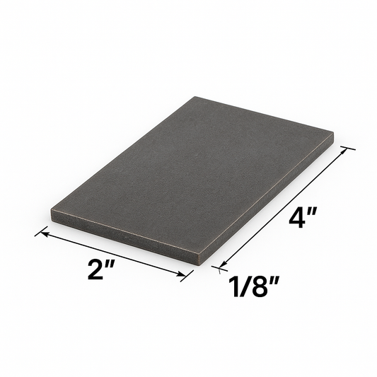 2” x 4” x 1/8” Steel Flat Shim Plate - A36 Hot Rolled Welding Test Practice Coupons - Flat Bar