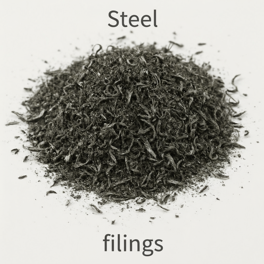 Steel Shavings & Filings Mix – Authentic Industrial Grade, Unprocessed Metal – For Art, Orgone, Blasting Media, Machining, & Science Experiments - Bulk Discounts