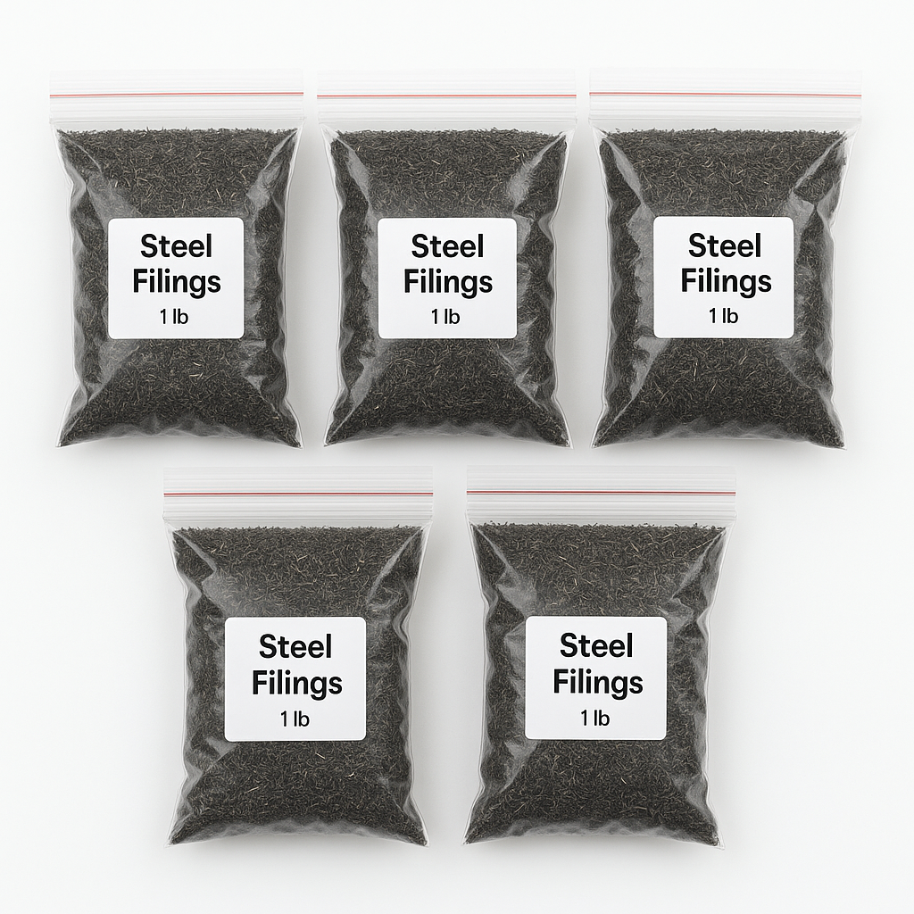 Mixed Metal Shavings & Filings – Carbon Steel & Aluminum Blend | Unprocessed Industrial Material for Orgonite, Science Experiments, & Resin Art