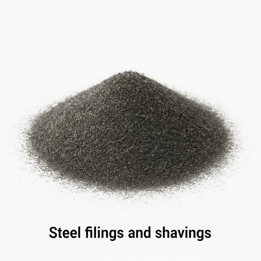 Steel Shavings & Filings Mix – Authentic Industrial Grade, Unprocessed Metal – For Art, Orgone, Blasting Media, Machining, & Science Experiments - Bulk Discounts