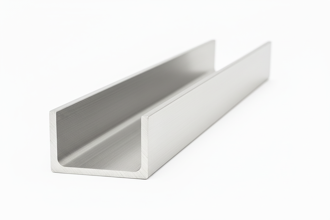 4" x 2" x 0.1875" Aluminum Channel 6061 - Metal MC Channel - 4" x 2" x 3/16" Aluminum C-Bar for Welding & Fabrication