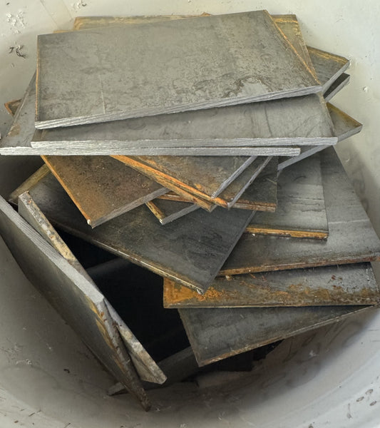 Steel Welding Practice Coupons 20 Pounds - Random Lengths - 1/8" x 4"