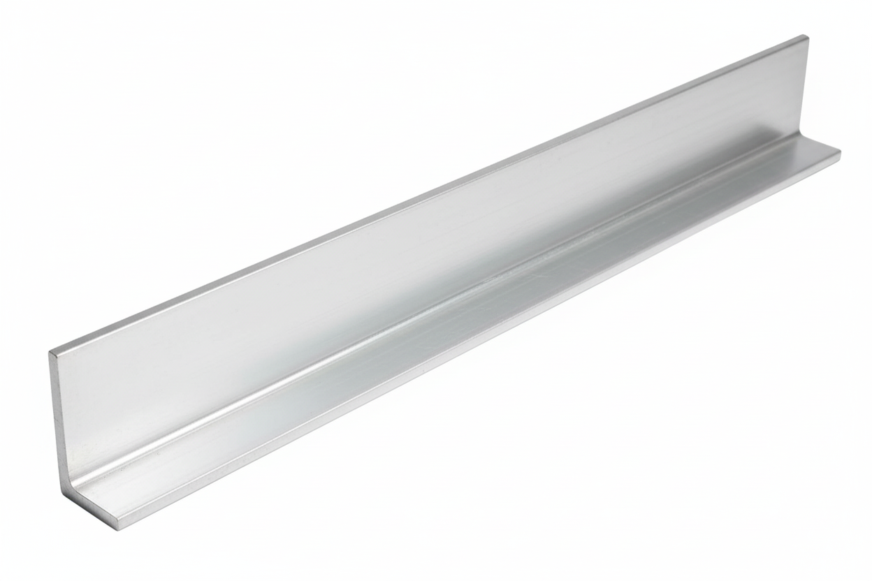 Metal bracket on a gray background