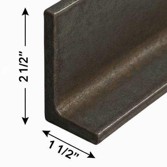Metal bracket on a white background zoomed