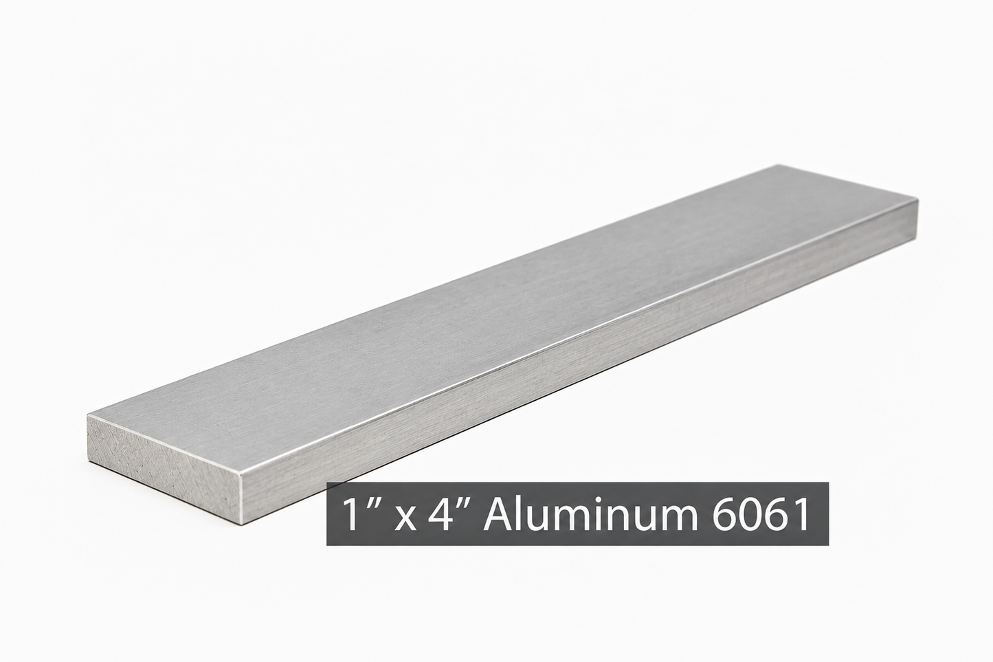 One piece of flat bar aluminum 6061 1“ x 4“