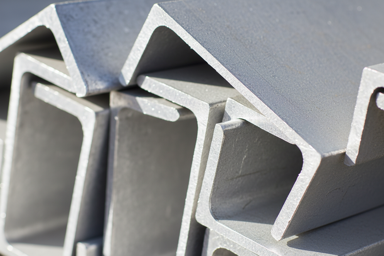 Picture of aluminum channel from an angle