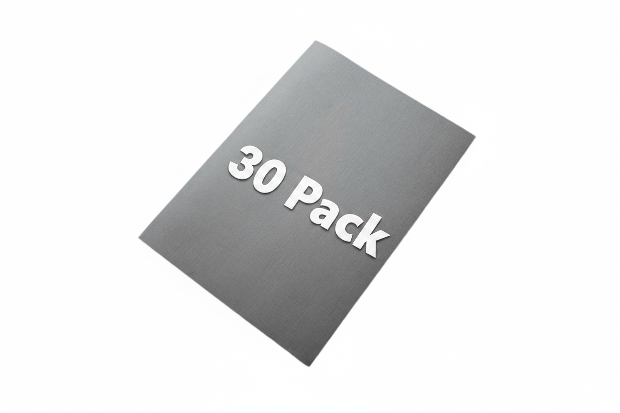 Rectangle metal plate 30 pack