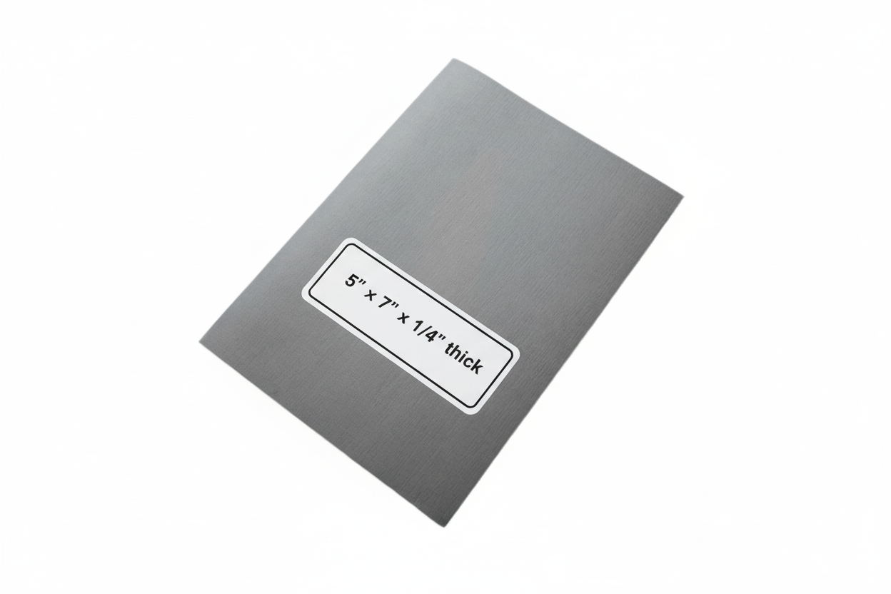 Rectangle metal plate 5” x 7” x 1/4”