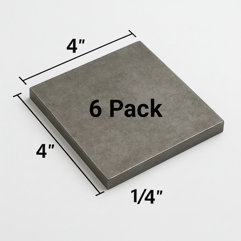 Six pack of steel shims