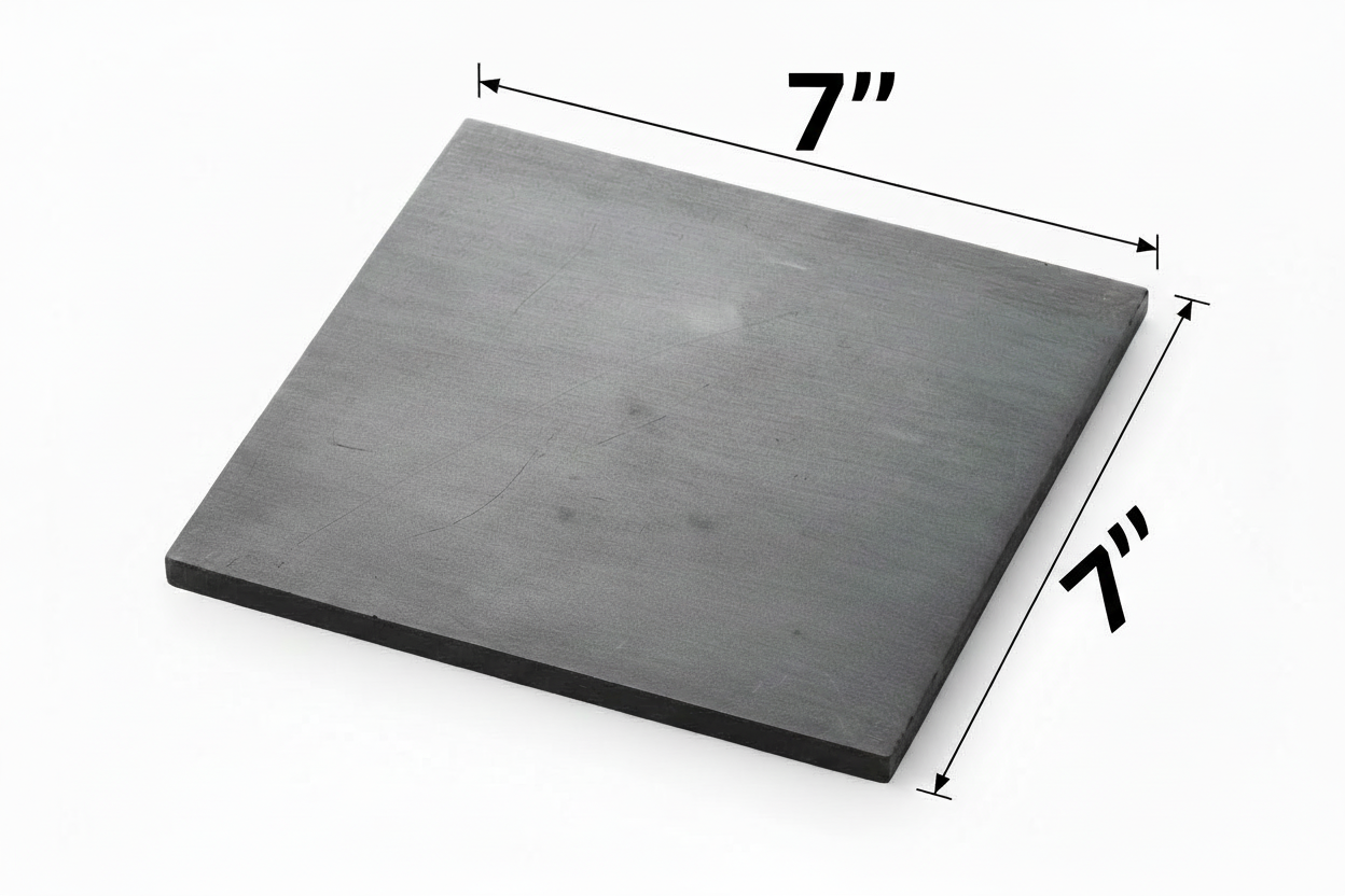 7” x 7” Steel Plate A36 Hot Rolled Carbon Steel Metal Base Plates - Welding Practice Coupons - 1/4” - 5/16” - 3/8” - 1/2” - 5/8” - 3/4” - 1” - Select Thickness