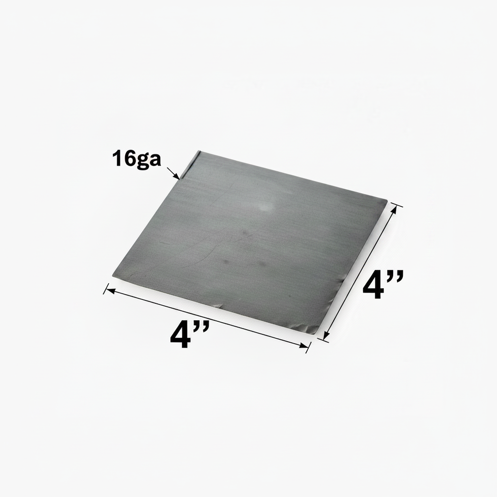 Square steel shim plate A36 hot rolled carbon steel plate thin 4x4x16ga larger