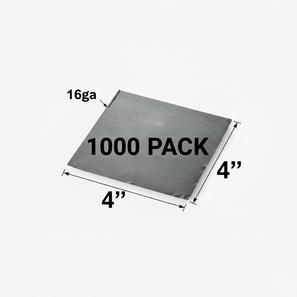 Square steel shim plate A36 hot rolled carbon steel plate thin 4x4x16ga larger 1000 pack