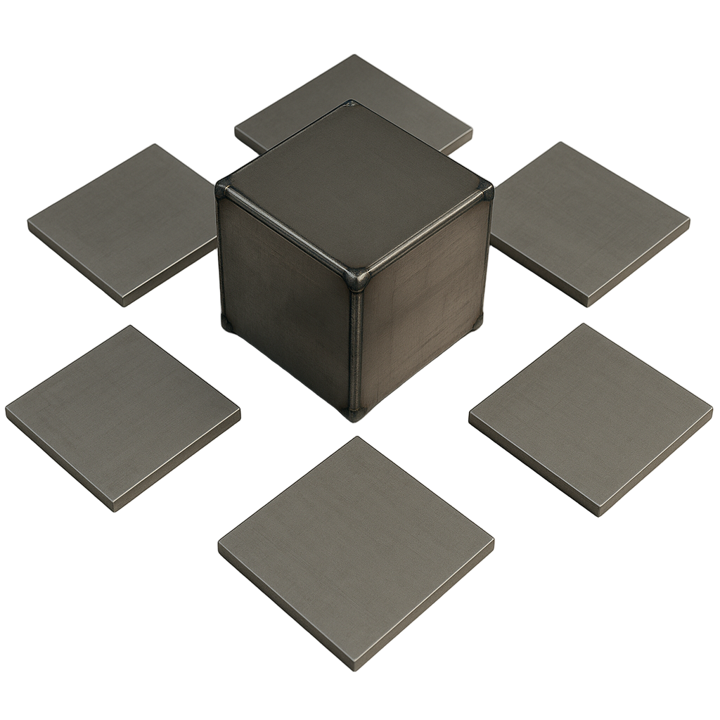 Cube welding kit steel welding practice kit