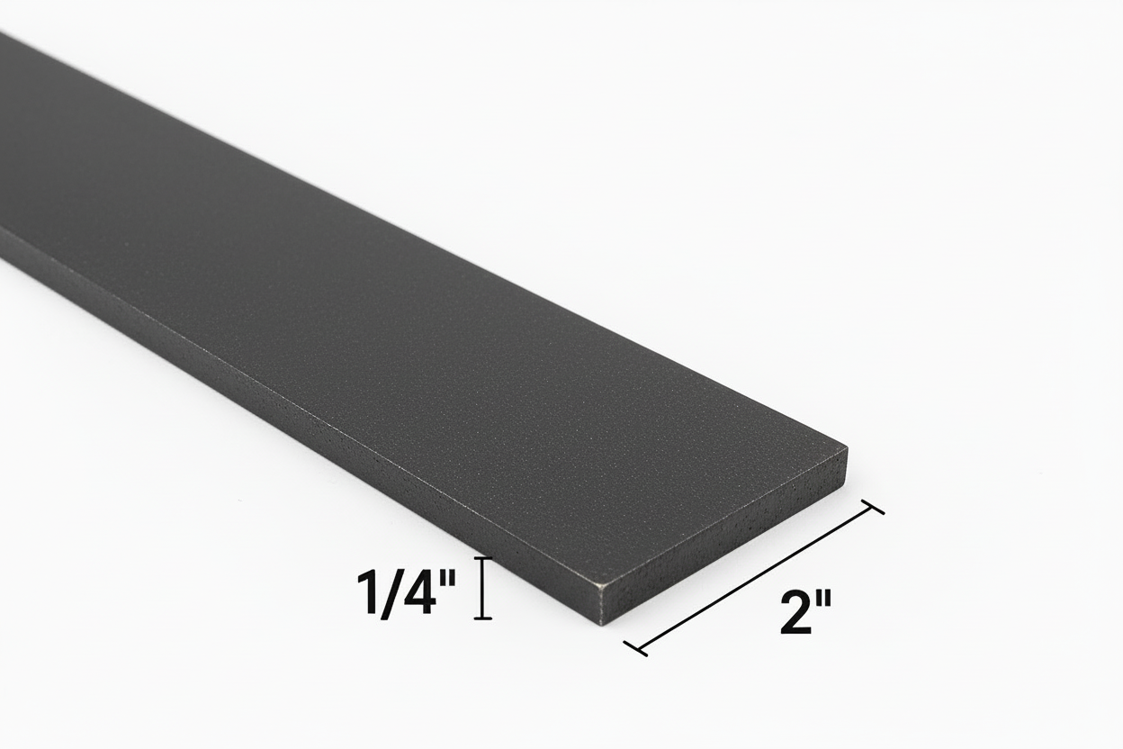 Steel flat bar 2” x 1/4” thick