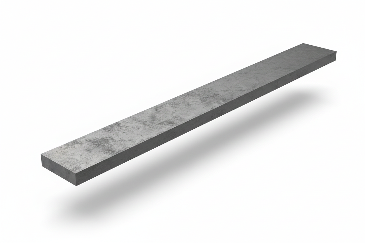 Steel strip plate on white background