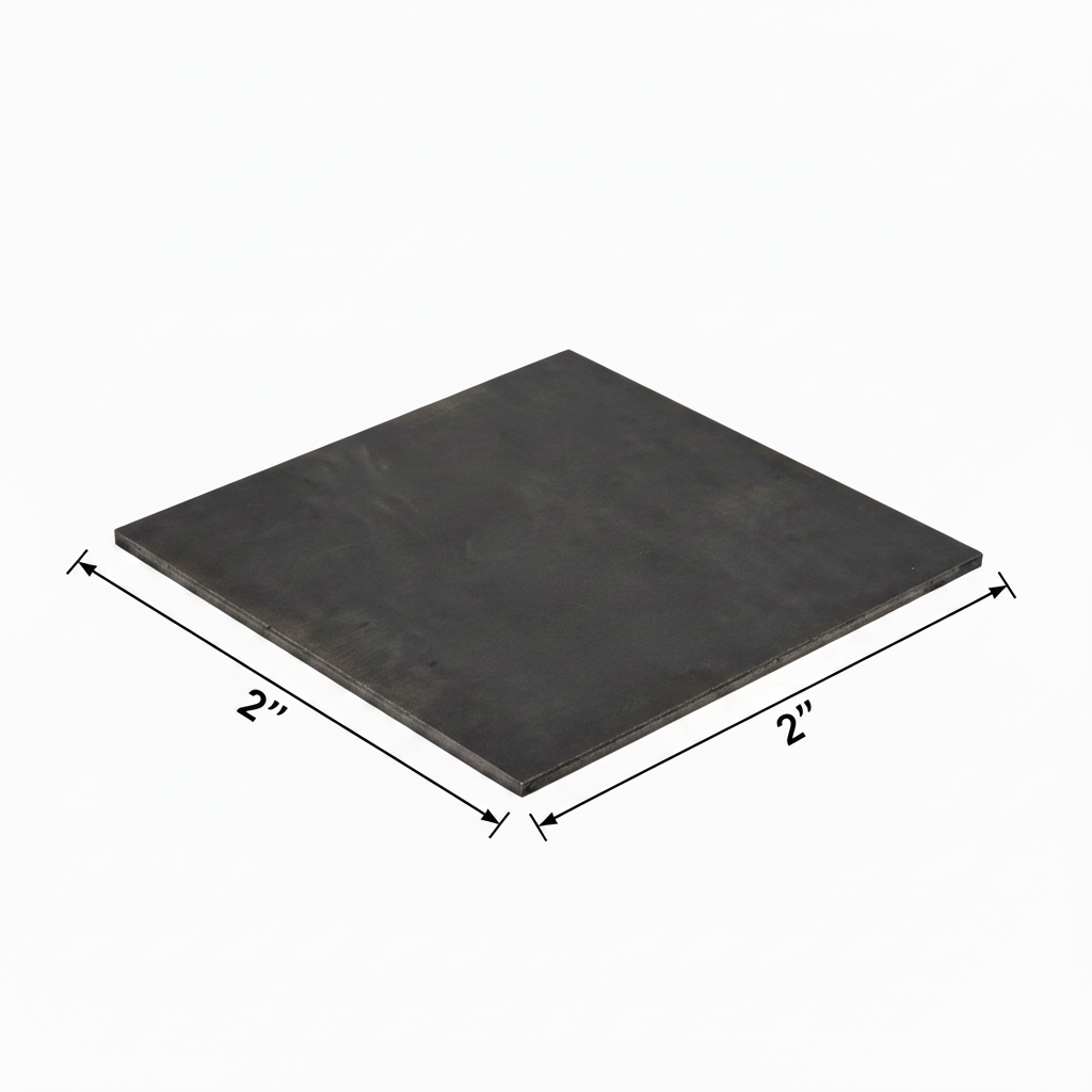 Two inch by two inch metal plate