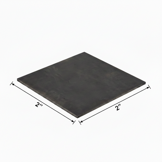 Two inch by two inch metal plate