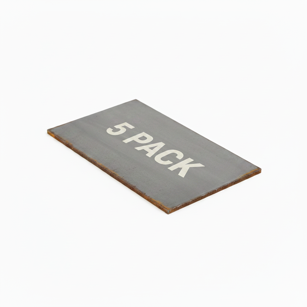 metal rectangle thin plate 12” by 8” pack of 5