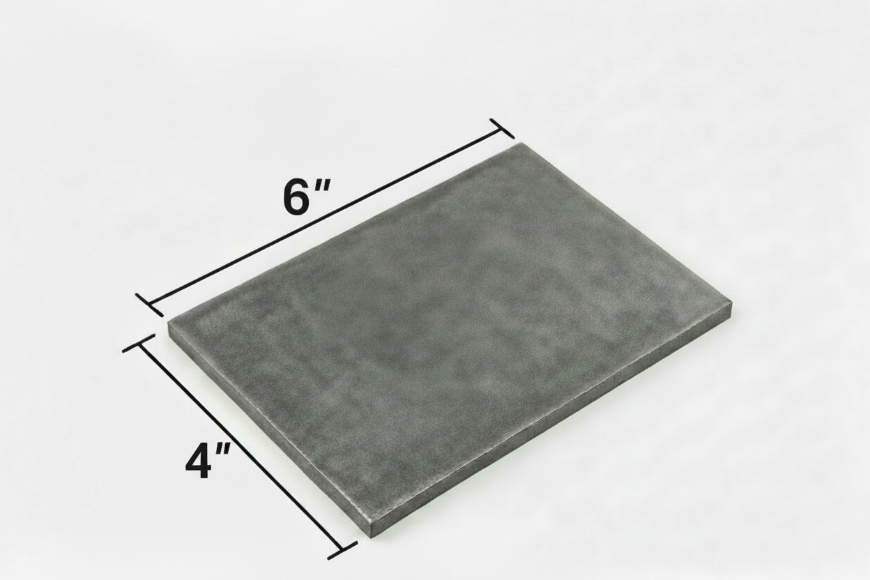 steel 4” x 6”  plates for welding practice 